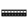 Borne pour circuits imprimés thr bouton-poussoir 1,5mm² pas3.5mm 8 pôles, noir
