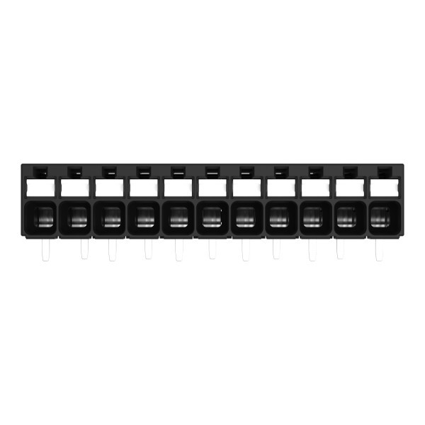 Borne pour circuits imprimés thr bouton-poussoir 1,5mm² pas3.5mm 11 pôles, noir