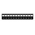 Borne pour circuits imprimés thr bouton-poussoir 1,5mm² pas3.5mm 12 pôles, noir