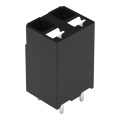 Borne pour circuits imprimés thr bouton-poussoir 1,5mm² pas 5mm 2 pôles, noir