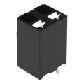 Borne pour circuits imprimés thr bouton-poussoir 1,5mm² pas 5mm 2 pôles, noir