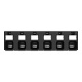 Borne pour circuits imprimés thr bouton-poussoir 1,5mm² pas 5mm 6 pôles, noir