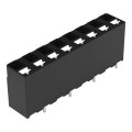 Borne pour circuits imprimés thr bouton-poussoir 1,5mm² pas 5mm 8 pôles, noir