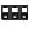 Borne pour circuits imprimés thr bouton-poussoir 1,5mm² pas 5mm 3 pôles, noir