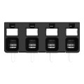 Borne pour circuits imprimés thr bouton-poussoir 1,5mm² pas 5mm 4 pôles, noir