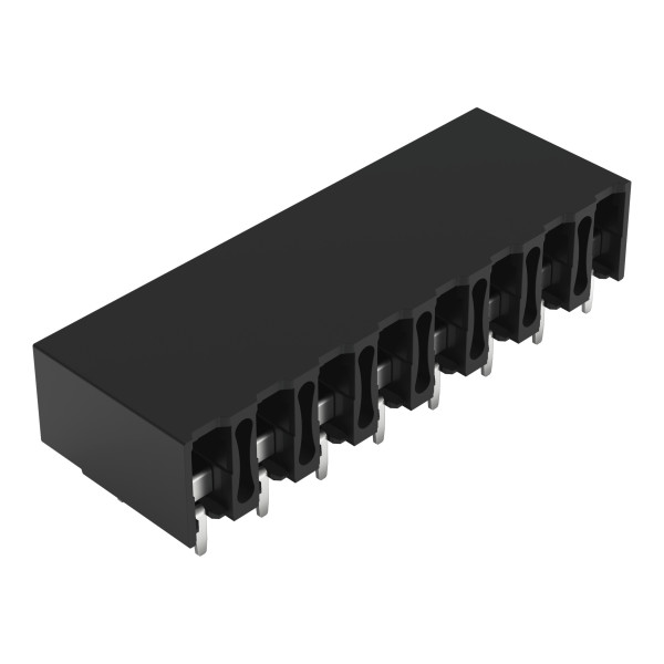 Borne pour circuits imprimés thr bouton-poussoir 1,5mm² pas 5mm 8 pôles, noir
