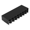 Borne pour circuits imprimés thr bouton-poussoir 1,5mm² pas 5mm 8 pôles, noir
