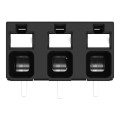 Borne pour circuits imprimés thr bouton-poussoir 1,5mm² pas 5mm 3 pôles, noir