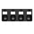 Borne pour circuits imprimés thr bouton-poussoir 1,5mm² pas 5mm 4 pôles, noir