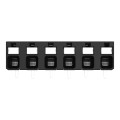 Borne pour circuits imprimés thr bouton-poussoir 1,5mm² pas 5mm 6 pôles, noir