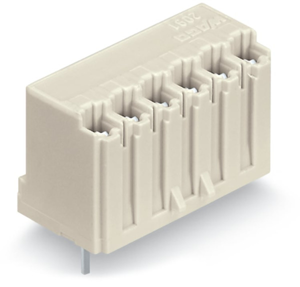 Connecteur femelle thr 0.4 x 0.9 mm solder pin droit, gris clair