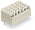 Connecteur femelle thr 0.4 x 0.9 mm solder pin coudé, gris clair