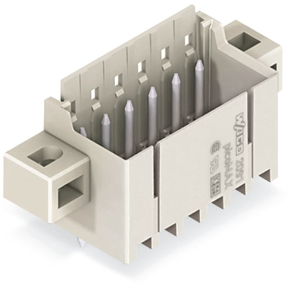 Connecteur mâle tht broche à souder ø 1 mm droit, gris clair