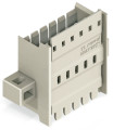 Panel feedthrough male connector gris clair