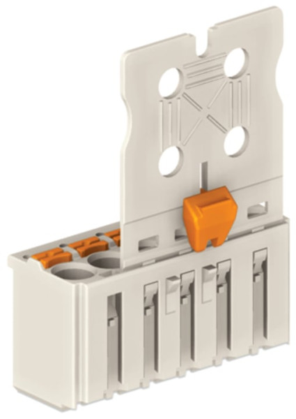 Connect fem ccs 5mm 5p gris-clair