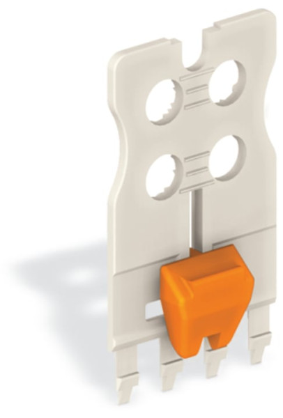 Gripping plate with sliding connector re gris clair