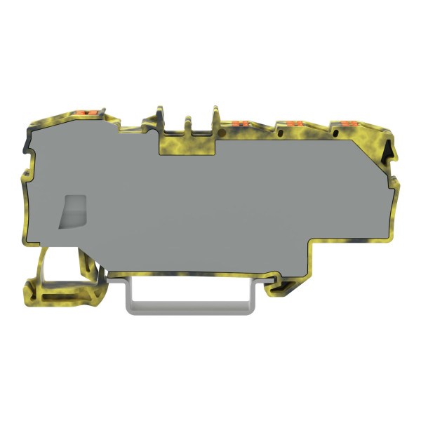 Borne de distribution avec bouton-poussoir 1x6 mm² 6x1,5 mm² gris jaune