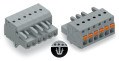 Connecteur femelle pour 1 conducteur gris