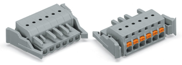 Connecteur femelle pour 1 conducteur gris