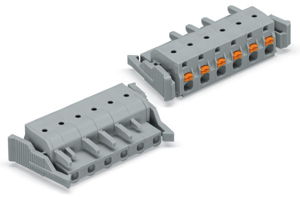 Connecteur femelle pour 1 conducteur gris