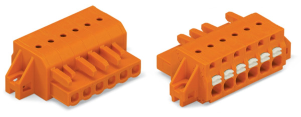 Connecteur femelle pour 1 conducteur orange