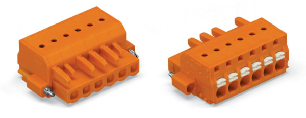 Connecteur femelle pour 1 conducteur orange