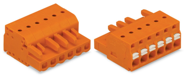 Connecteur femelle pour 1 conducteur orange