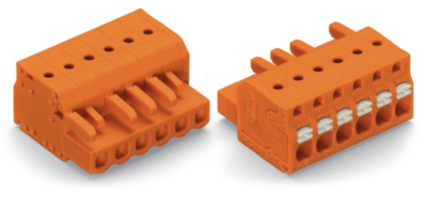 Connecteur femelle pour 1 conducteur orange
