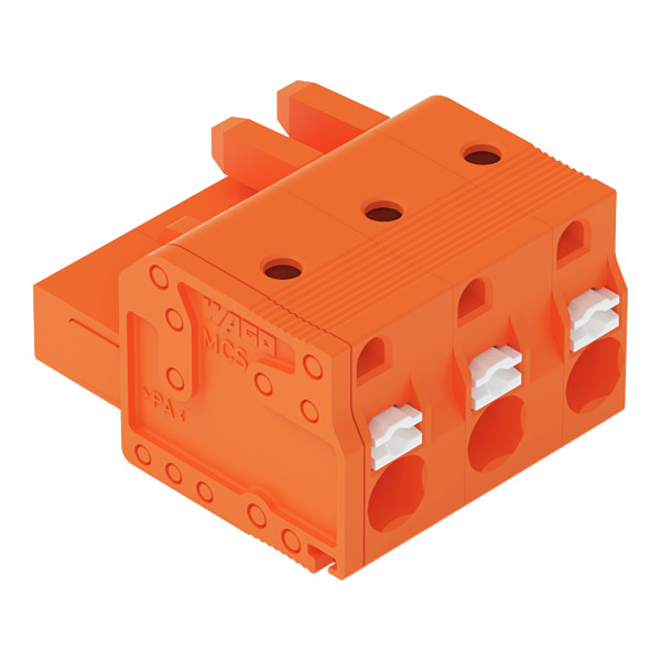 Connecteur femelle pour 1 conducteur orange