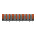 Borne pour circuits imprimés levier 1,5mm² pas7.5mm 10 pôles, gris