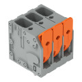 Borne pour ci levier 6mm² pas7.5mm 11 pôles, gris
