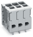 Borne pour ci 4mm² pas 5mm 8 pôles, gris