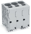 Borne pour ci 16mm² pas 10mm 9 pôles, gris
