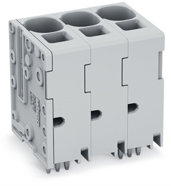 Borne pour ci 16mm² pas 10mm 10 pôles, gris