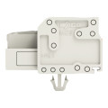 Connecteur femelle pour 1 conducteur 100% protégé contre l'inversion, gris clair