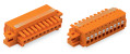 Connecteur femelle pour 1 conducteur 100% protégé contre l'inversion, orange
