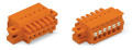Connecteur femelle pour 1 conducteur 100% protégé contre l'inversion, orange