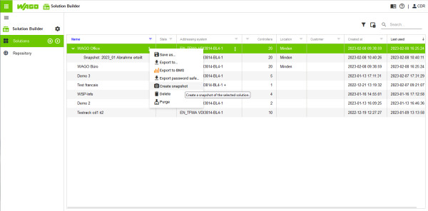 Wago solution builder