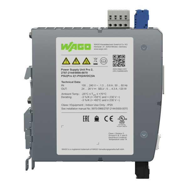 Alimentation à découpage pro 2 monophasée 230 v ac / 24 v dc - 5 a tropicalisée