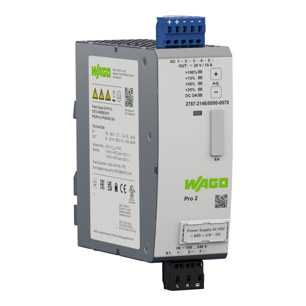 Alimentation à découpage pro 2 monophasée 230 v ac / 24 v dc - 10 a tropicalisée