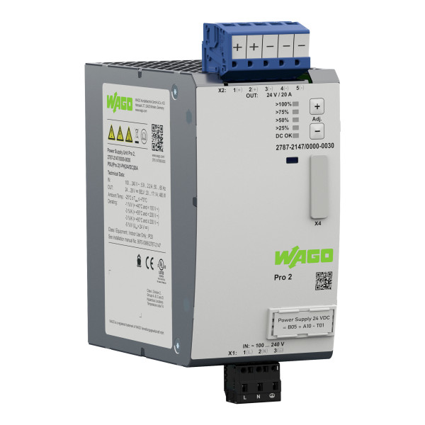 Alimentation; pro 2; monophasée; tension de sortie 24 v dc; courant de sortie 20