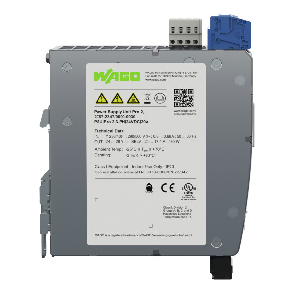 Alimentation; pro 2; triphasée; tension de sortie 24 v dc; courant de sortie 20 