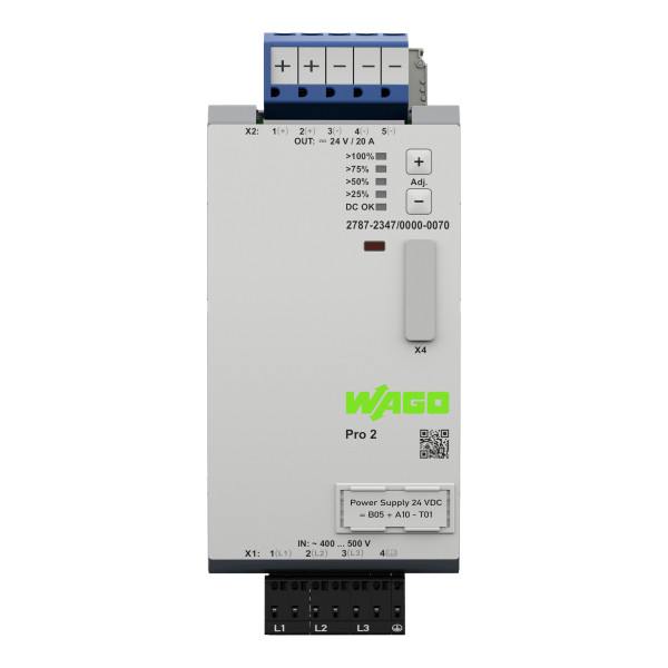 Alimentation; pro 2; triphasée; tension de sortie 24 v dc; courant de sortie 20 