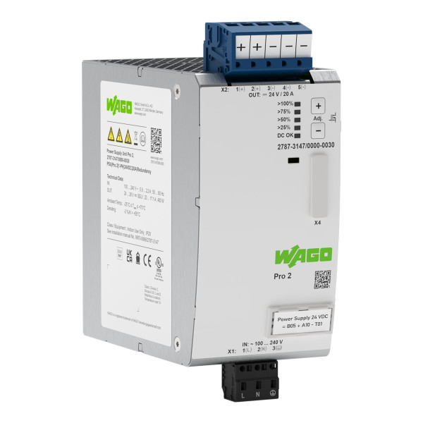 Alimentation; pro 2; monophasée; tension de sortie 24 v dc; courant de sortie 20