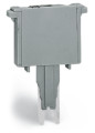 Module enfichable 2 pôles, gris