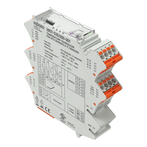 Convertisseur sondes rtd/tc universel - modbus rtu