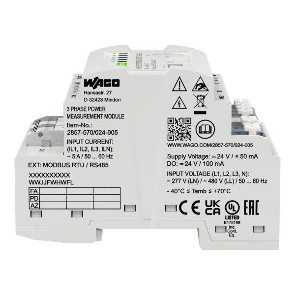 Centrale de mesure 3ph-p 3x400/690 v/5 a m rtu