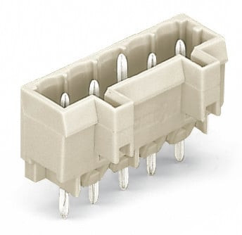 Connecteur mâle détrompé / broches à souder droite, 1 x 1 mm, sans terre avancée - Wago - 721134/001000