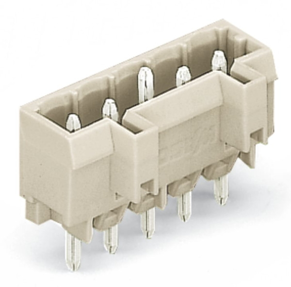 Connecteur mâle détrompé / broches à souder droite 1,2 x 1,2 mm, sans terre avan
