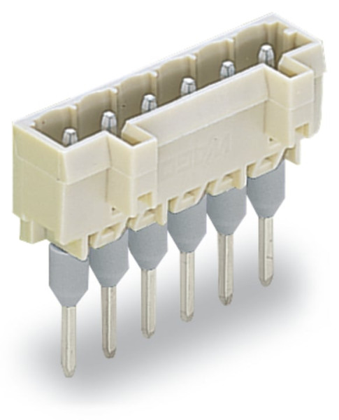 Connecteur mâle droit détrompé / avec broches de contacts longues 1,2 x 1,2 mm ,